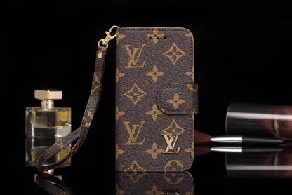 LUXURIOUS BROWN LV WALLET IPHONE CASE