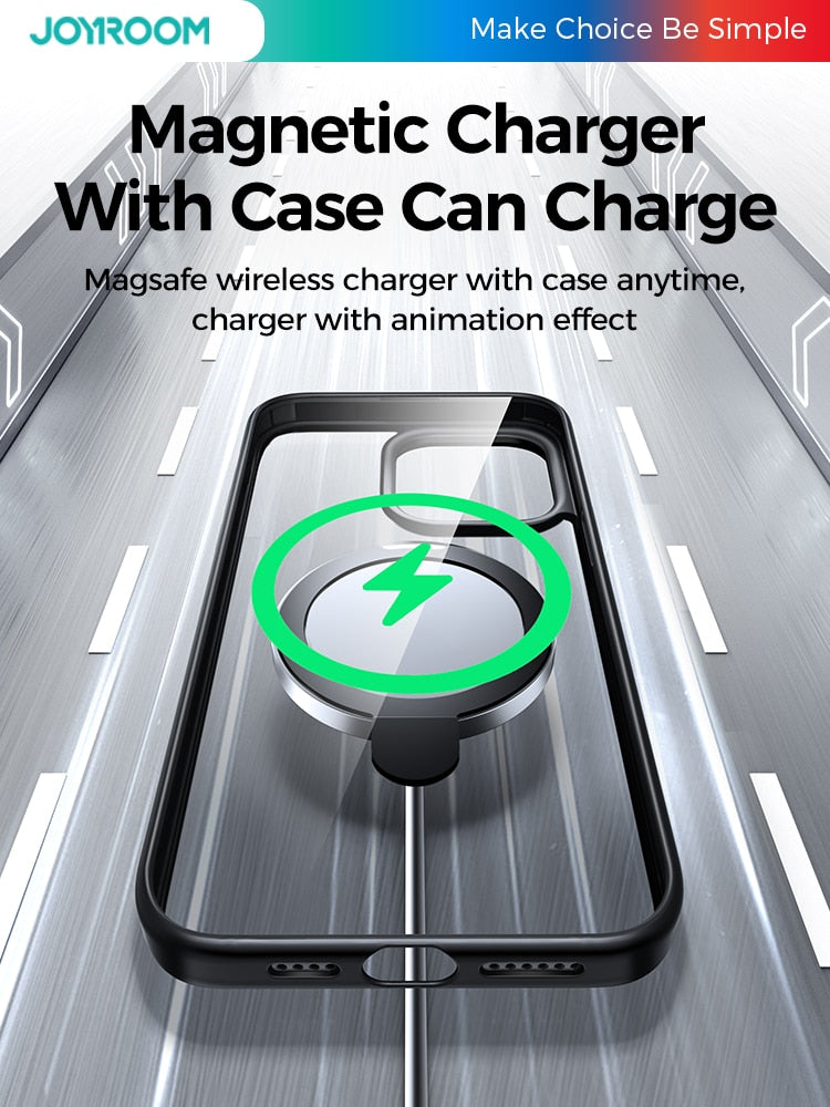 Magnetic Case With Holder for iPhone 15-14 Frosted Wireless Charging Ring Holder Phone Cove Strong Magnet Case