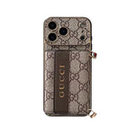 Refined Gucci iPhone Case With Wallet And Crossbody Strap For iPhone 12-17