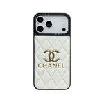 Luxury Leather Chanel Phone Case For iPhone 12-17