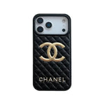 CHN Premium Quilted Leather Case with CC Emblem