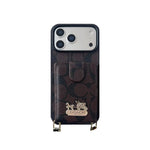 Leather Coach iPhone Case With Wallet And Strap