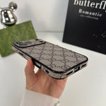 Designer Monogram Gucci Case for iPhone 12-18 Pro & Pro Max