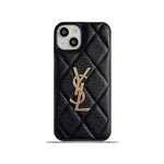 Luxurious Phone Case with Gold Logo for iPhone 12-17