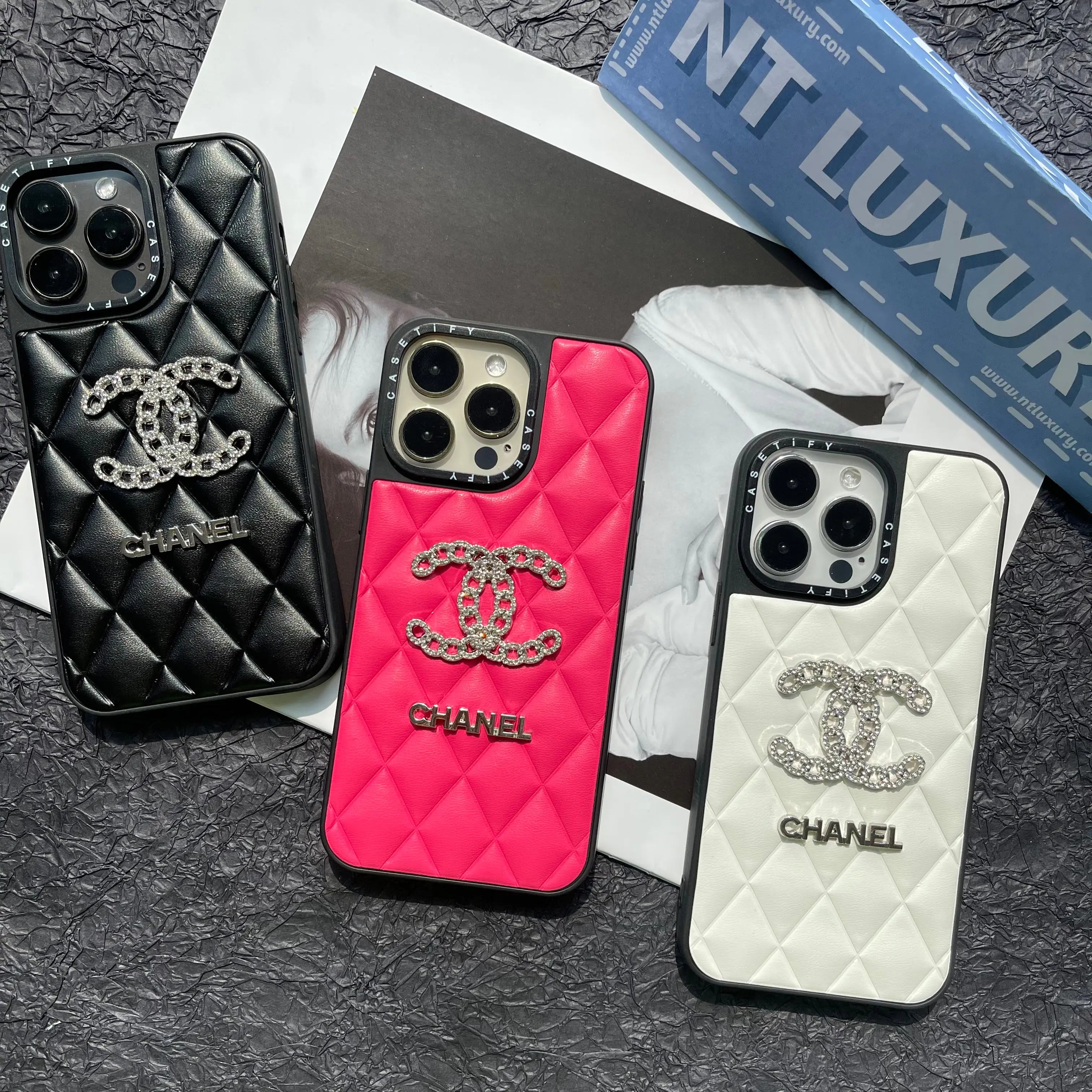 Collab X Colorful Shining Channel Phone Case For iPhone