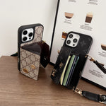 Crossbody LV Wallet Accordion Card Holder Canvas iPhone Leather Gucci Ophidia GG Samsung Cover