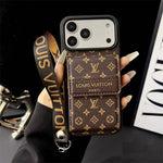 Louis Vuitton Phone case  with card slot for iPhone 17/ 16 / 15 / 14