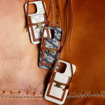 CLASSIC CELINE IPHONE CASE CROSSBODY WHITE PRINT