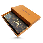 LUXURY LV GOLD BIG LOGO IPHONE CASE