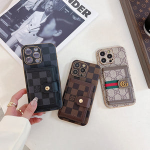 Luxury Classic Color Card Bag Apple iPhone Case