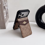 Premium Card Holder Coach iPhone Case for 12-17 series