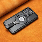 Full Coverage Shockproof Leather Magnetic Stand iPhone Case