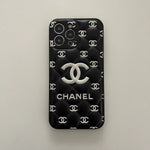 Embossed Chanel iPhone Case: Classic Luxury Design Roxy New 2