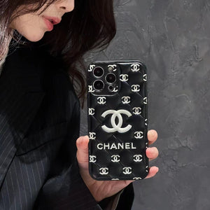 Embossed Chanel iPhone Case: Classic Luxury Design