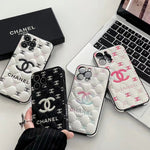 Embossed Chanel iPhone Case: Classic Luxury Design Roxy New 2