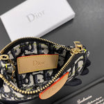 Chic Monogram Mini Pouches with Keychain Clips