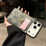 Premium Textured Case with Integrated Card Slot for iPhone 12-17 Series