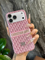 Luxury Dior Case Premium Designer Fabric For iPhone 12-18 Pro & Pro Max