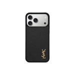 Luxury Phone Case with Gold Logo for iPhone 12-17