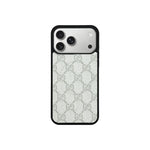GG Designer Monogram MagSafe Case for iPhone 12-18 Pro & Pro Max