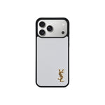 Luxury Phone Case with Gold Logo for iPhone 12-17