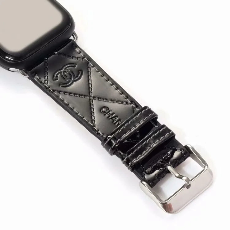 GLOSSY LEATHER APPLE WATCH BAND