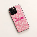 PREMIUM CELINE IPHONE CASE MASSIVE LOGO PINK