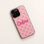 Premium Celine iPhone Case Massive Logo Pink for iPhone 12-18 Pro & Pro Max