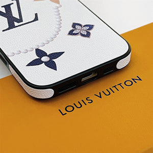 New LV leather Elegant Butterfly Totem Apple iPhone Cover