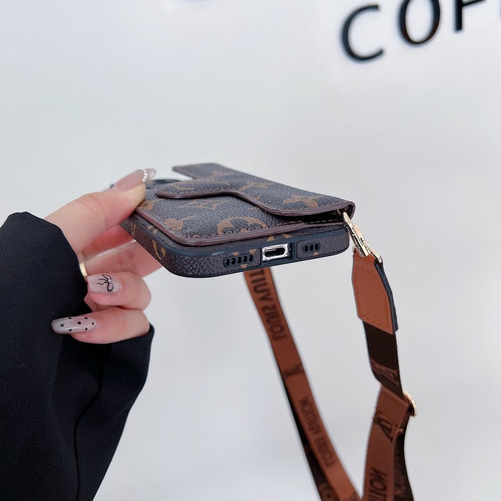 Louis Vuitton Side Card Holder Crossbody iPhone Case