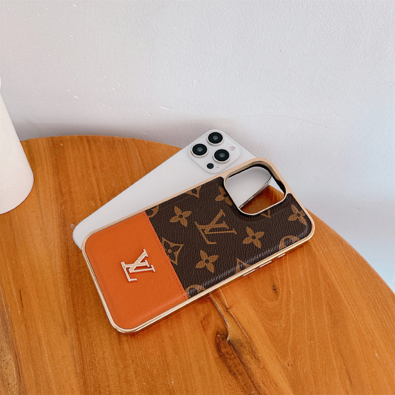 Latest Case Monogram Leather For iPhone