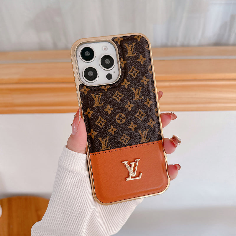 Latest Case Monogram Leather For iPhone