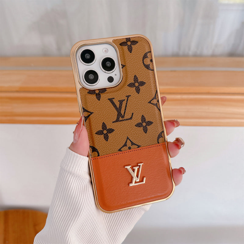 Louis Vuitton Latest Case Monogram Leather For iPhone