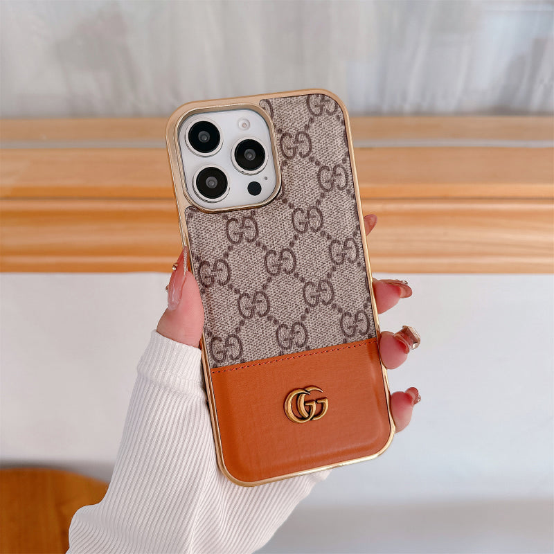 Louis Vuitton Latest Case Monogram Leather For iPhone