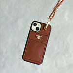 CLASSIC CELINE IPHONE CASE SINGLE CROSSBODY BROWN