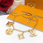 Luxury Lv Pendant brass bracelet
