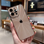 Lens all-inclusive aurora pattern electroplated frosted case For Apple iPhone 16 15 14