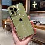 Lens all-inclusive aurora pattern electroplated frosted case For Apple iPhone 16 15 14