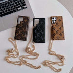 Premium Leather Card Holder Sling Case for Samsung Galaxy S22-S26 Series