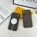 Premium Monogram Magnetic Phone Case with Magsafe for iPhone 12-18 Pro & Pro Max