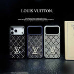 Louis Vuitton Phone Case with Sparkling Rhinestones For iPhone 17/ 16 / 15 / 14
