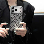 Louis Vuitton Phone Case with Sparkling Rhinestones For iPhone 17/ 16 / 15 / 14