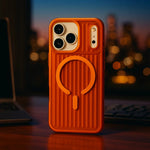 Orinox Sleek Corrugated Magsafe Case For iPhone 17 / 16 / 15 / 14