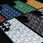 Premium White GYD-Style Pattern with Magsafe Option for Samsung S22-S26 Series