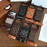 Luxury Gucci Phone case with card slot for iPhone 12-18