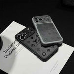 Frosted Lens-Protect Monogram Case For iPhone 13-17