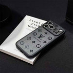 Frosted Lens-Protect Monogram Case For iPhone 13-17