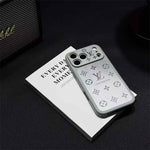 Frosted Lens-Protect Monogram Case For iPhone 13-17