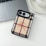 Luxury GG Classic Leather Monogram Case for iPhone Duo