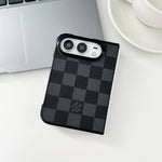 Luxury Lv Classic Leather Monogram Case for iPhone Duo